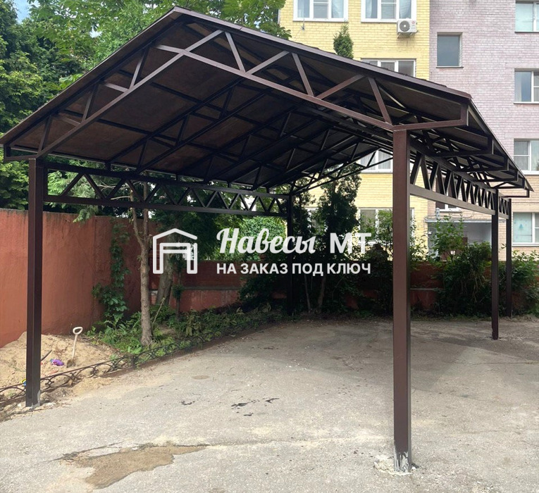 Навес двухскатный № 16