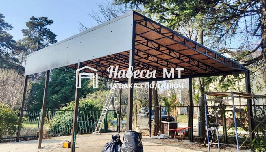 Навес односкатный № 6